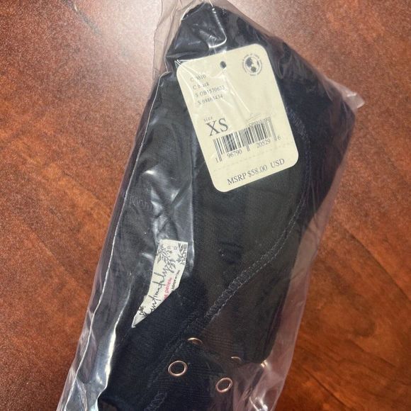 Free People Sloane Bodysuit Black New with Tags - Picture 6 of 7